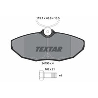 Textar BremsbeläGe Bremsbelegsatz Hinten System Lucas FüR Jaguar S-Type