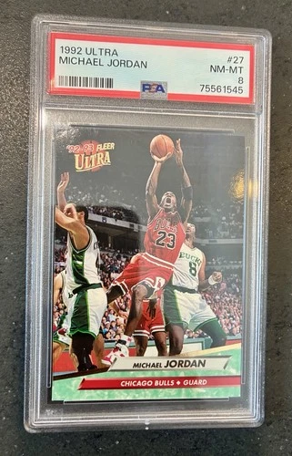1992-93 Fleer Ultra Michael Jordan #27 PSA 8 Chicago Bulls