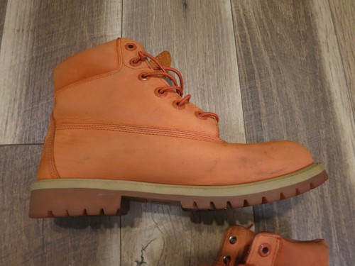 Timberland Men's Orange Primaloft Leather Boots Sz 7 EU 40 USED - Picture 18 of 24