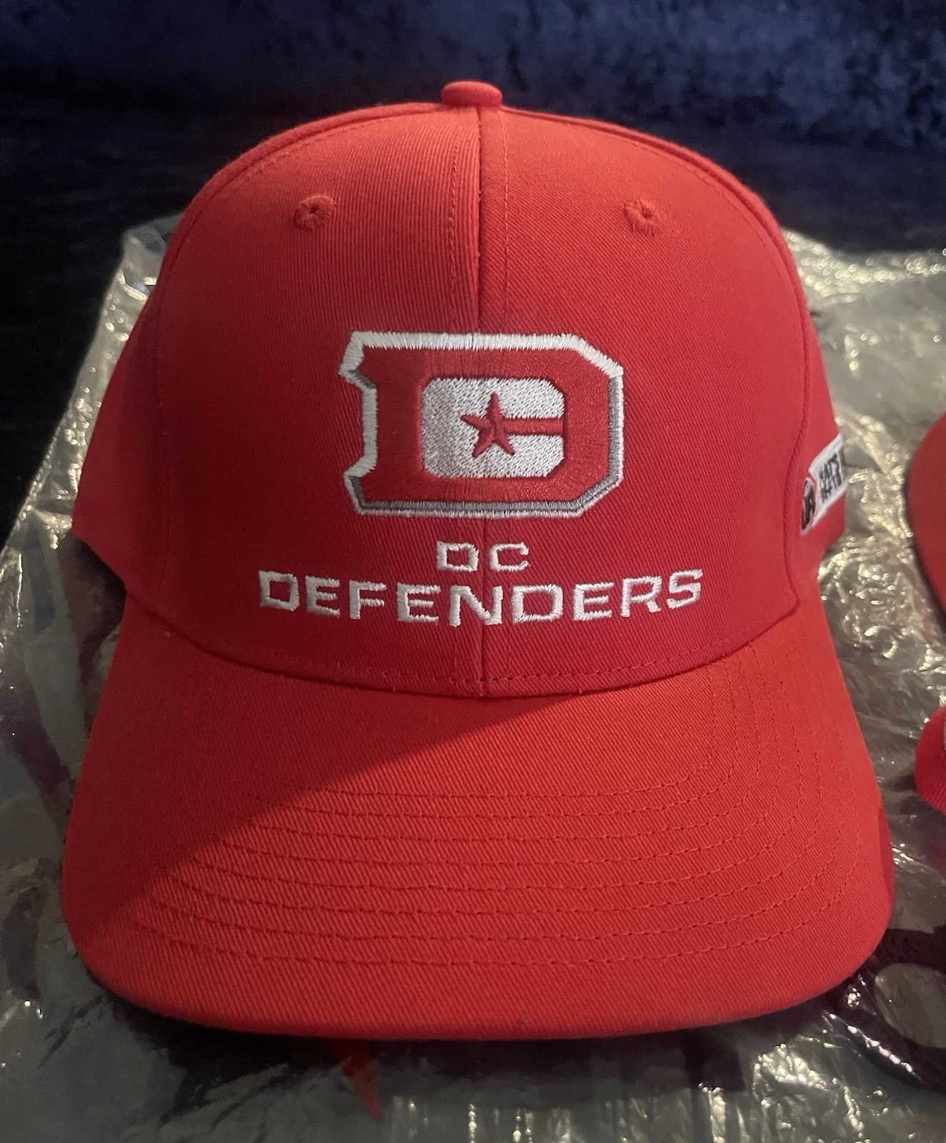 Washington DC Defenders Baseball Cap 2025 UFL CHAMPIONS Hats Off to Heroes Promo