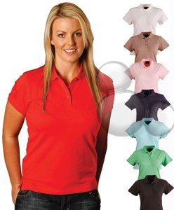 Ladies Stretch Polo Shirt Size 8 10 12 