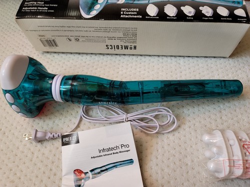 Masajeador corporal infrarrojo ajustable Homedics IR600 Infra Tech Pro 5 accesorios - Imagen 2 de 9