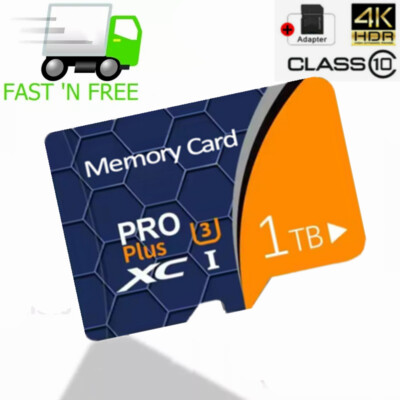 Micro SD Card 32GB 64GB 128GB 256GB 512GB 1TB Micro SD Memory Card TF Adapter