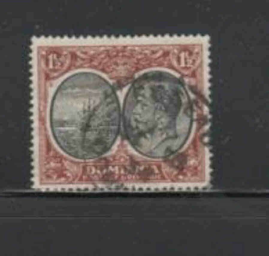 DOMINICA #69 1923 1 1/2p KING GEORGE V & SEAL OF COLONY F-VF USE
