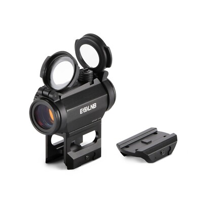 Red Dot Sight 2MOA Auto Off and Motion Rifle Scope with High/Low 20mm Rail Mount