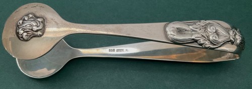 Victorian Sterling Silver Tongs - Picture 3 of 4