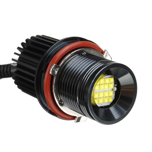 2x 80W 16LED Angel Eyes Halo Ring Light Bulbs For BMW E39 E53 E61 E87 X3 X5 - Picture 9 of 12