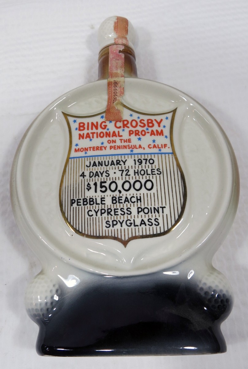 BING CROSBY NATIONAL PLO-AM バーボン ウイスキー古酒 Bing Crospby Classic 29th National Pro-Am Beam Bottle 1970 | eBay