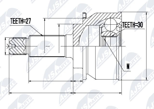 Joint arbre de transmission Subaru Legacy I pour réparer les bruits de cardan