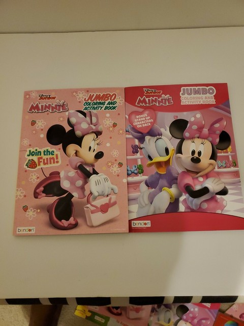 Set of 2 Disney Minnie Mouse Jumbo coloring and Activity Book New | eBay