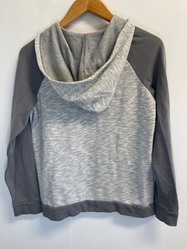Danskin Girls Size XL Grey 1/4 Zip Hoodie Sweatshirt Love Forever Graphic - Picture 5 of 5