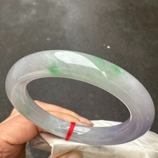 Real  Natural Grade AAA Ice Green Burmese Jade jadeite bracelet bangle 59MM