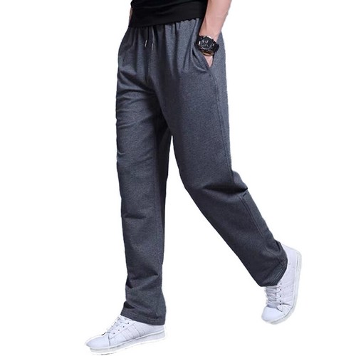 Men Open Hem Bottoms Track Pants Casual Straight Joggers Jogging Trousers L-5XL` - Picture 9 of 17