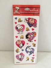 Peanuts Hallmark Valentine Stickers-Acid FREE Snoopy, Woodstock, Lucy More NEW