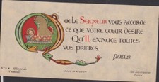 IMAGE RELIGIEUSE ENFANT JESUS SUR SA COUCHE - N°2 4 ABBAYE DE VERNEUIL