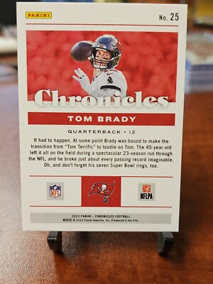 25枚限定 2018-19 Panini トニ・クロース Black TOM BRADY - Silver 2022 Chronicles NFL #25 | eBay