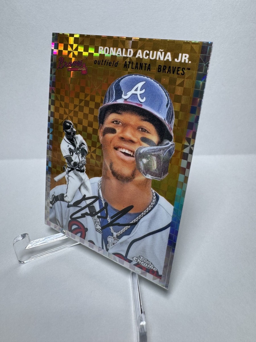 2023 Topps Chrome Platinum Anniversary Ronald Acuna Jr X-Fractor