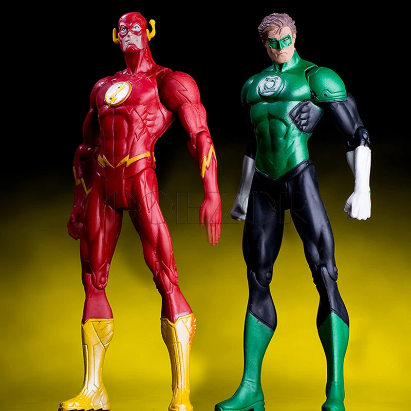 2pcs/set Super Hero Justice League The Flash Green Lantern Action Figure Toy - Image 2 of 4