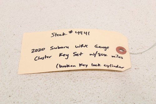Subaru WRX Keyless Entry Gauge Cluster Key Set ECU 80k Miles Genuine Oem 2020 - Picture 15 of 16