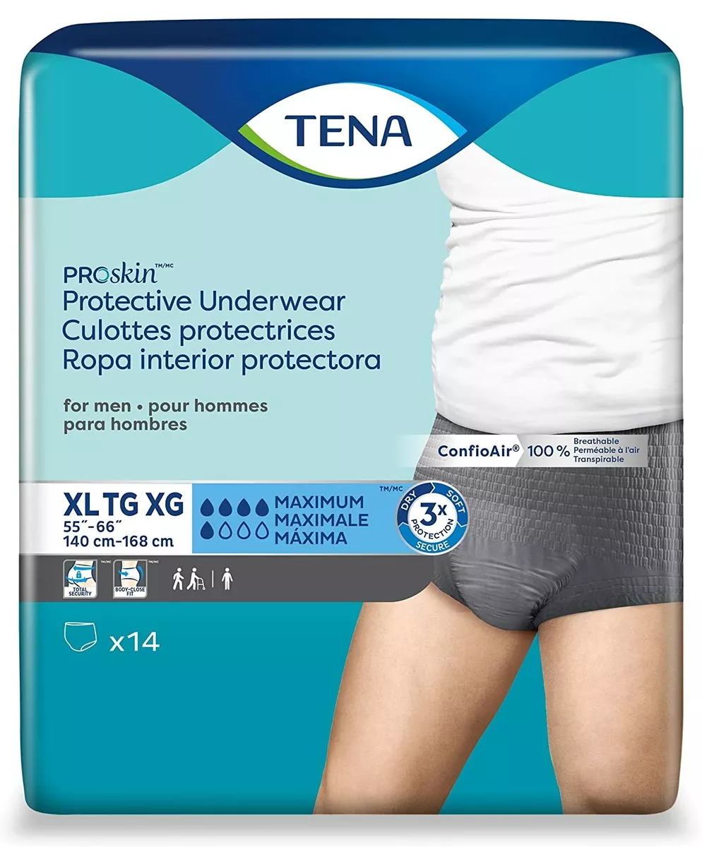 Tena Men Underwear Heavy Protection Size M/L Super Plus Absorbency 16 ct