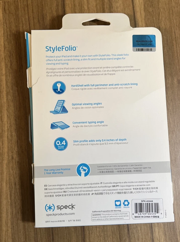 Speck SPK-A2441 iPad mini 1,2,3 Speck StyleFolio Slim Cover Case and Stand New - Image 2 of 3