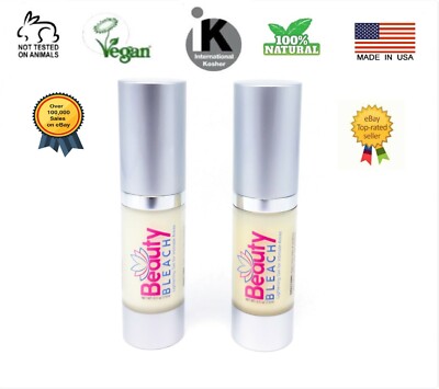 2 Pk Dark Skin Whitening Organic Bleaching Gel Lightening for Intimate areas