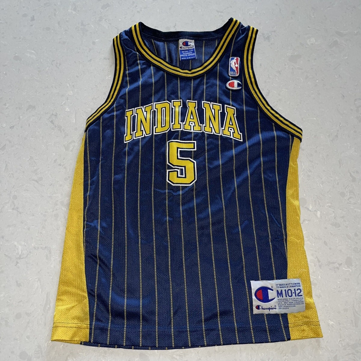 ヒ*タ様 希少❗️❗️ NBAユニフォーム Indiana Pacers J O Vintage Champion Indiana Pacers Jalen Rose NBA Jersey Size