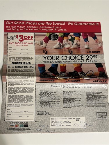 Kids R Us Store 1989 Mailer Ad Circular Catalog BugleBoy Nike LAgear Clothes Vtg - Picture 2 of 21