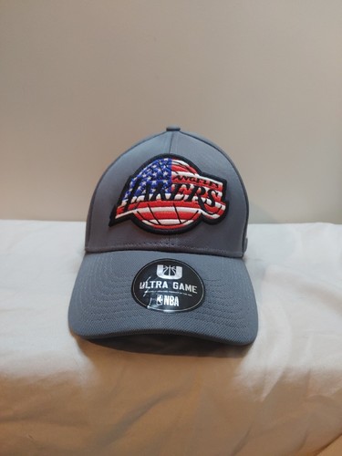Los Angeles Lakers Ultra Game Hat  One Size Fits All Gray & USA Logo New - Afbeelding 1 van 9