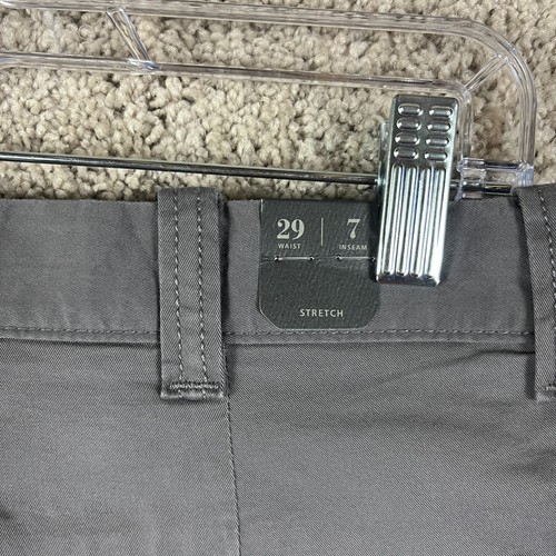 J. Crew Shorts Mens 29 7" Inseam Gray Stretch Chino Flat Front Golf Casual NEW - Picture 8 of 9