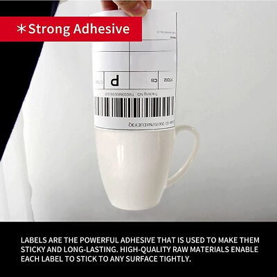 EnKo, Etichette Compatibili Zebra 1744907 (4 X 6) Per Dymo Labelwriter 4XL Shipping Zebra Stampante Termica Diretta (8 Rotoli, 1760 Etichette - Foto 1