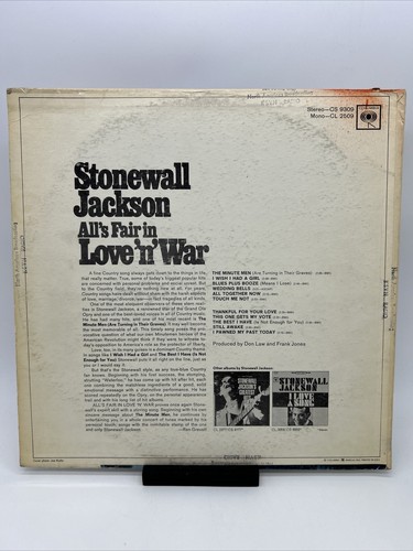 Stonewall Jackson All's Fair In Love N War Vinyl LP Columbia Records Promo - Picture 2 of 12