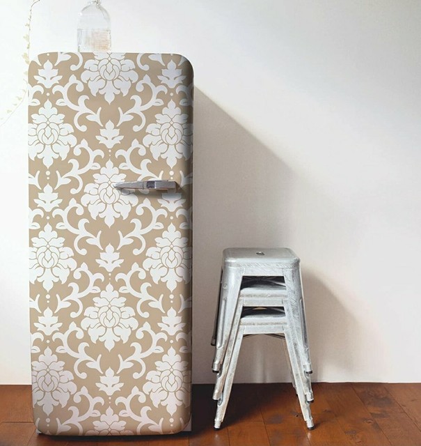 RoomMates RMK9006WP Dream Big Script Peel and Stick Wallpaper Gold for