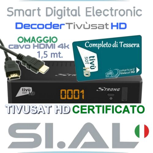 Decoder Tivusat con scheda hd tv sat certificato nagravision - Foto 1 di 4