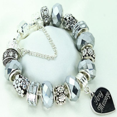 Personalisierte Geschenke für Mama Gravur Schmuck Silber Armband Geschenkbox PORTOFREI