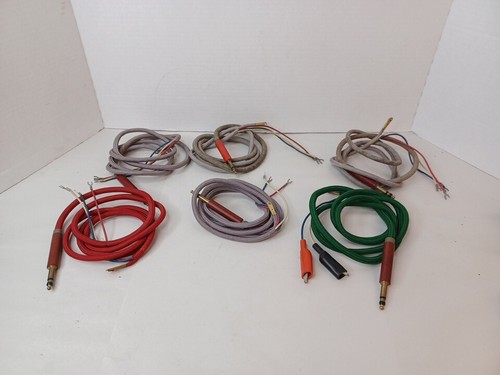 Switchboard Telephone Operator Headset Cable Lot Of 6 Wiring Vintage