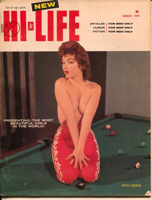 MAG: Hi-Life 3/1959-Wilmot-pulp fiction-pi-up pix-Judy O'Day-FN-