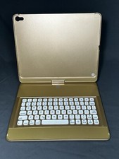 Snugg iPad Mini 5 / 4 Backlit Wireless Bluetooth Keyboard Case Cover Gold CLEAN