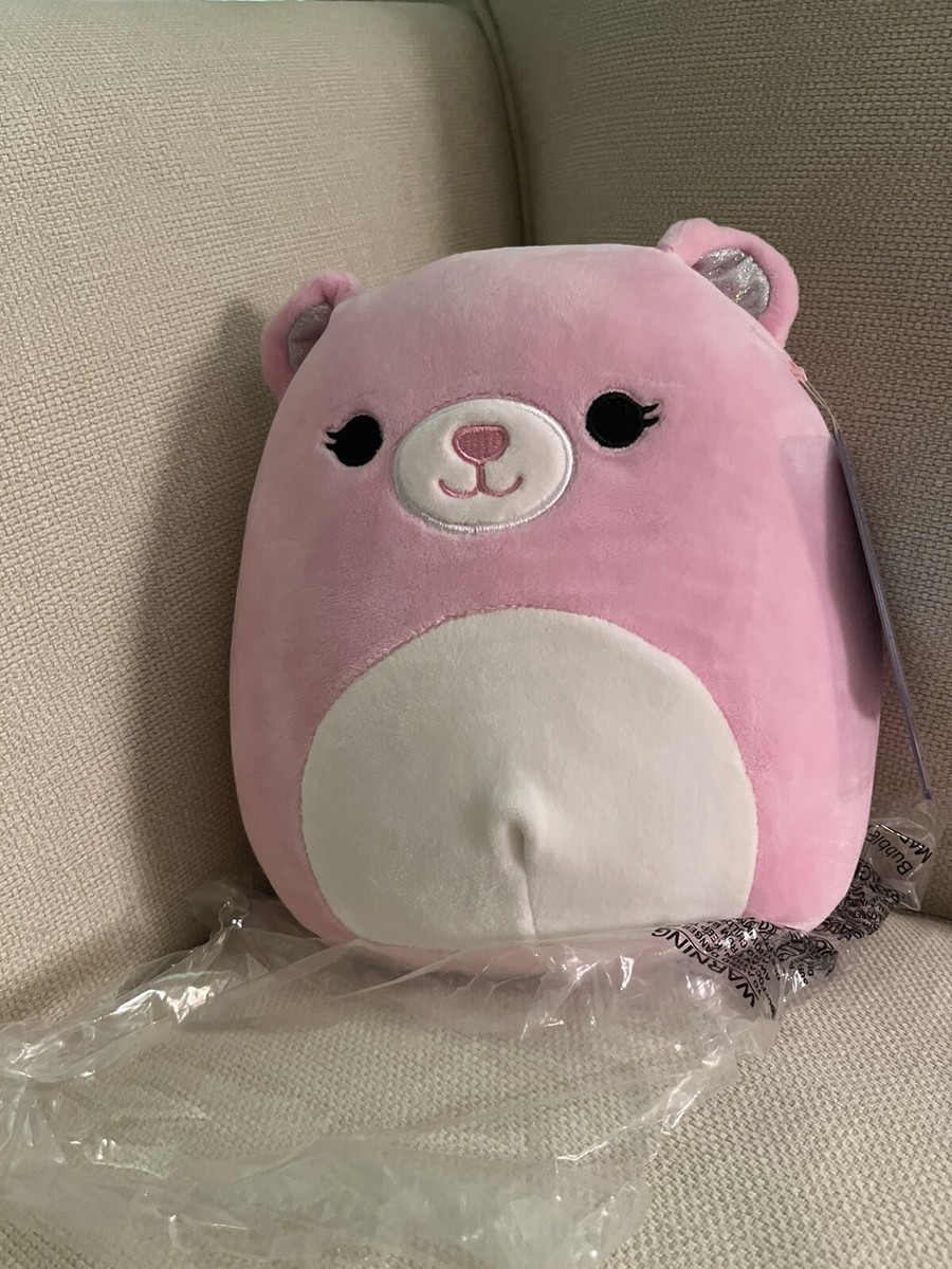 ♡pink_bear♡ Squishmallow 8” ZAYA the PINK BEAR EXTREMELY RARE NWT Flat Ship $5