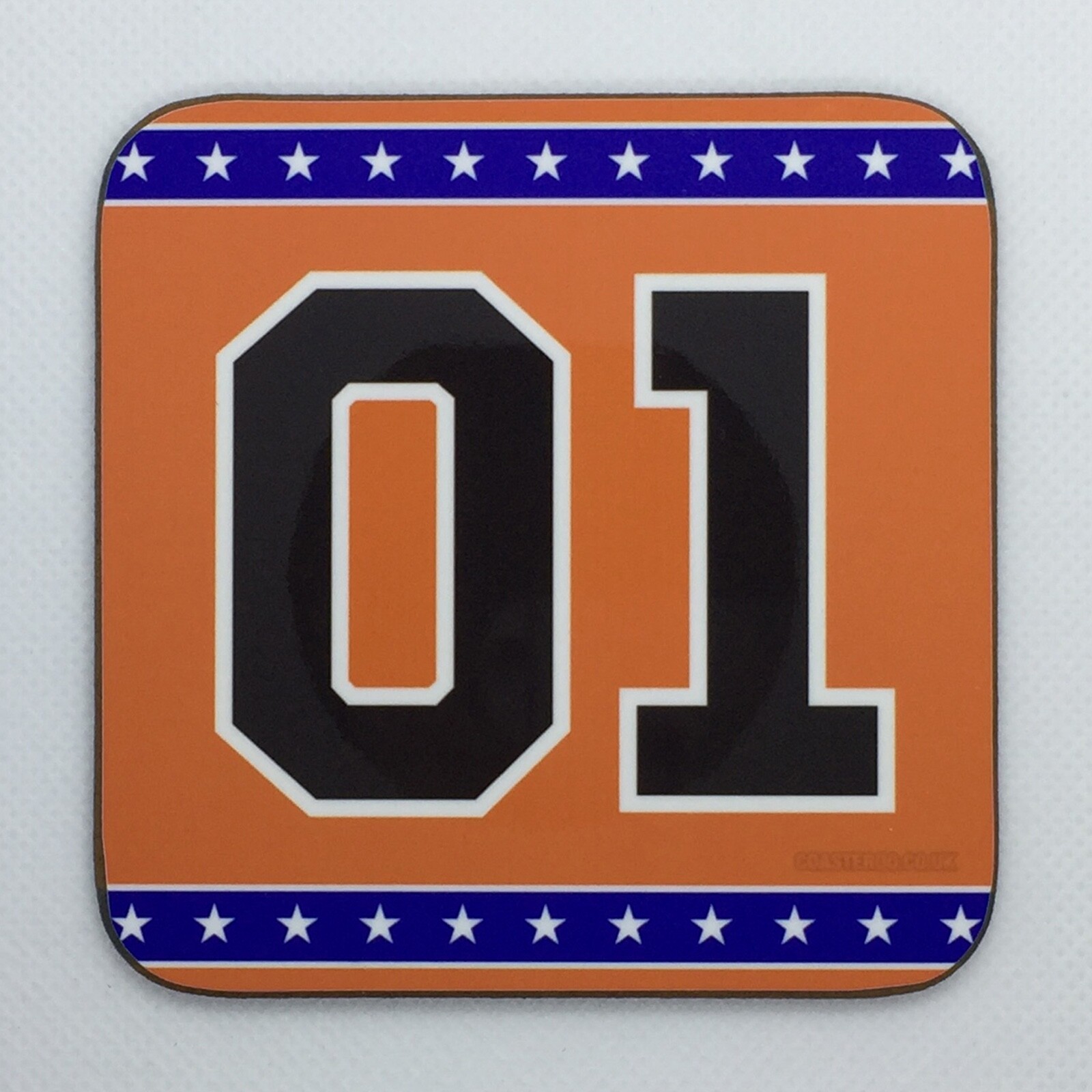 GENERAL LEE - Dukes of Hazzard Coaster / Bar Mat - Sturdy, Gloss, Original