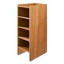 Wooden Pencil Tower, 3.6 in x 5 in x 9.9 in