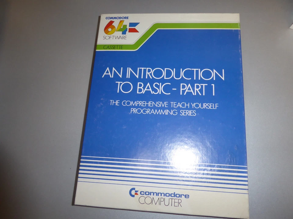 Original COMMODORE für C64 Software Einführung Buch + 2 Kassette NEU unbenutzt