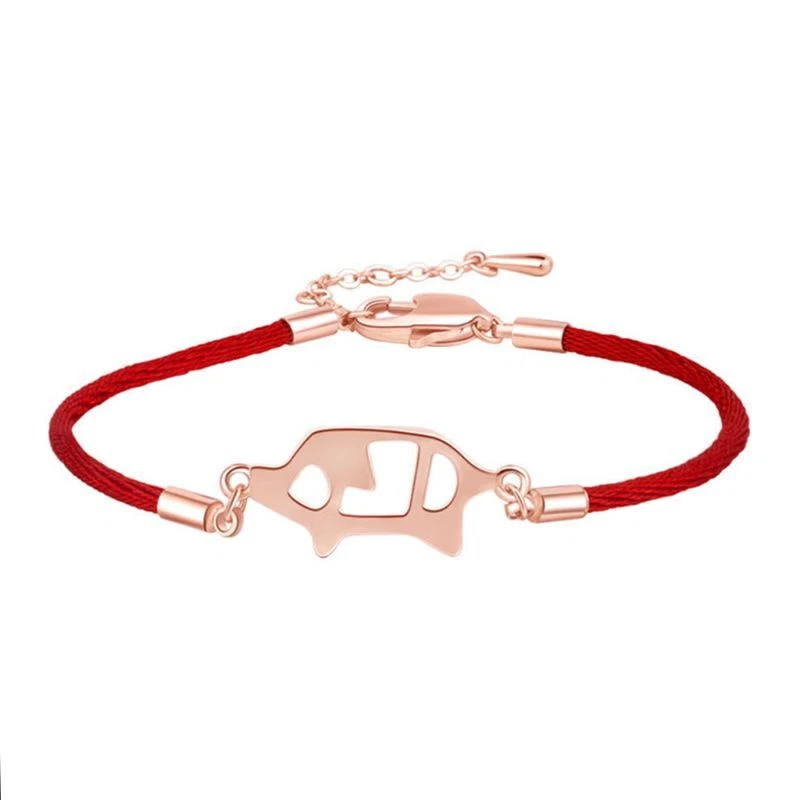 Year of the shop pig red bracelet