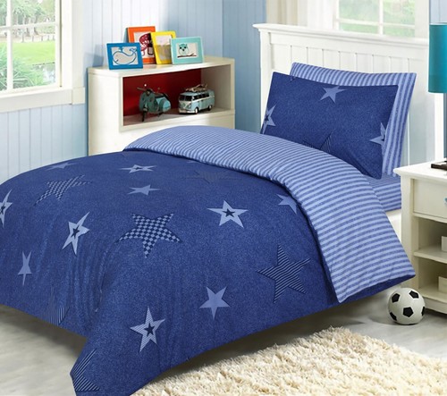 Kids Duvet Cover & Fitted Sheet Set – 100% Cotton Bedding – Boys Girls Bed Set - Picture 22 of 31