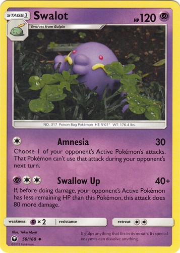 Pokemon Swalot - 58/168 - Uncommon NM-Mint Celestial Storm