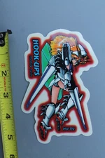 Hook-Ups Skateboards Anime Mobile Suits 90's GB1 Vintage Skateboarding STICKER