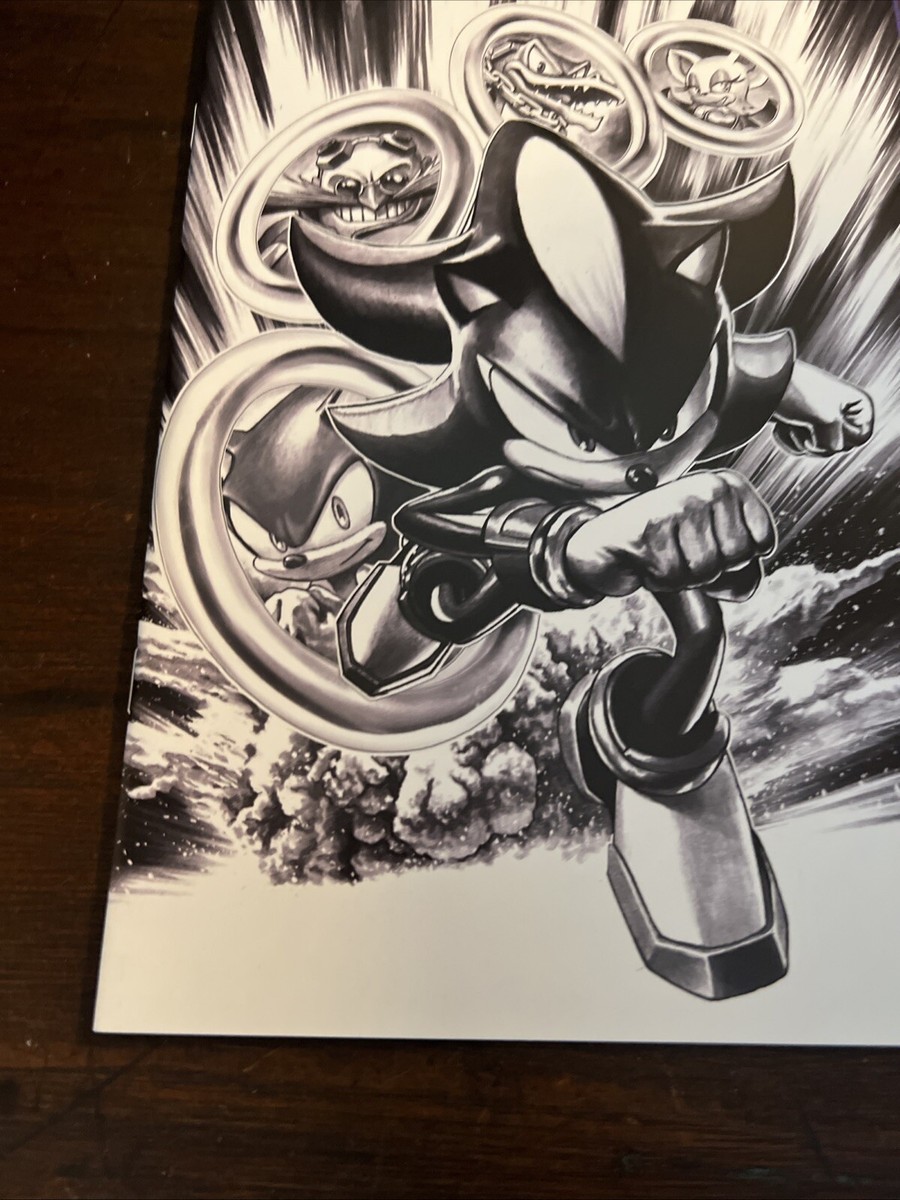 Sonic the Hedgehog IDW Comics - Issue #69 Cover RE Shadow B&W