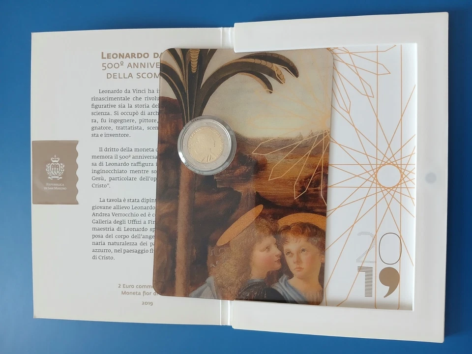 2 Euros Commemorative Saint Marin 2019 Leonardo - Photo 2/4
