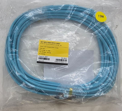 MTP MPO OM3 50/125 4x MTP-12 Female to 4x MTP-12 Female Fiber Patch Cable 15M