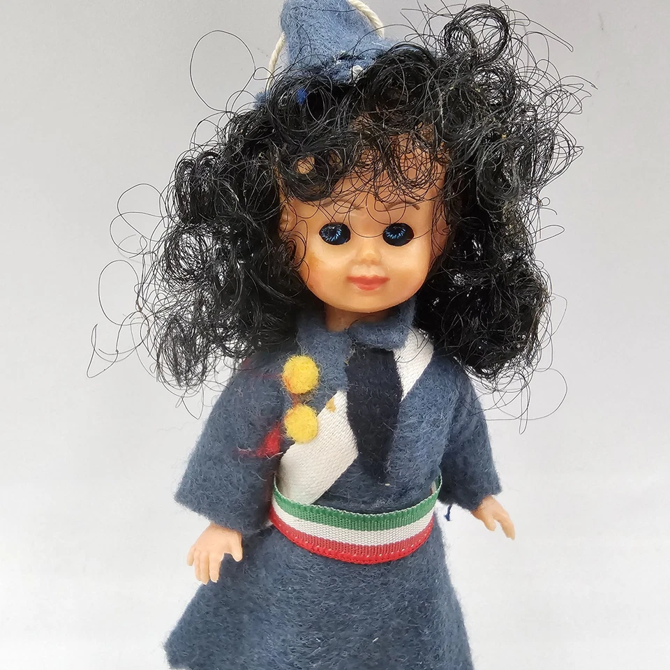 BAMBOLA MINI  IN CELLULOIDE  IN DIVISA  EPOCA ANNI 50/60 - Immagine 2 di 4